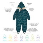 3 in 1 Waterproof Scampsuit Green Mountain